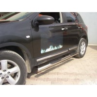 Бічні труби (2 шт., нерж.) для Nissan Qashqai 2007-2010