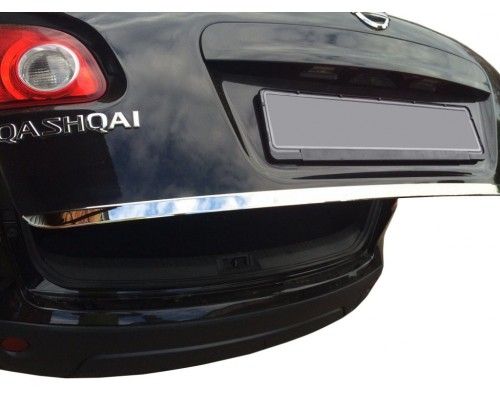 Накладка кромки багажника (нерж.) Carmos - Турецкая сталь для Nissan Qashqai 2007-2010 - 53859-11