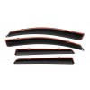 Ветровики с хромом Niken Luxury (4 шт) для Nissan Qashqai 2010-2014 гг