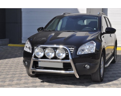 Кенгурятник WT018 (нерж.) для Nissan Qashqai 2010-2014