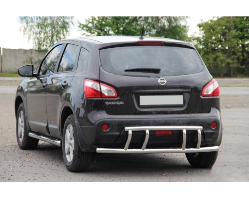 Задня дуга AK011 (нерж.) для Nissan Qashqai 2010-2014