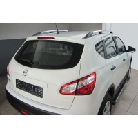 Рейлинги Хром Металлические ножки для Nissan Qashqai 2010-2014