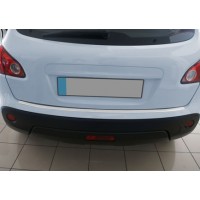 Накладки на задний бампер OmsaLine (нерж.) Глянец, -20212 длинная база для Nissan Qashqai 2010-2014