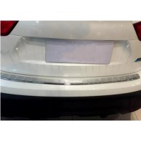 Накладка задний бампер Libao (нерж) для Nissan Qashqai 2014-2021