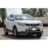 Кенгурятник WT003-Plus (нерж) для Nissan Qashqai 2014-2021