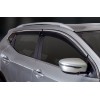 Вітровики з хромом (4 шт, Sunplex Chrome) для Nissan Qashqai 2014-2021 - 80674-11