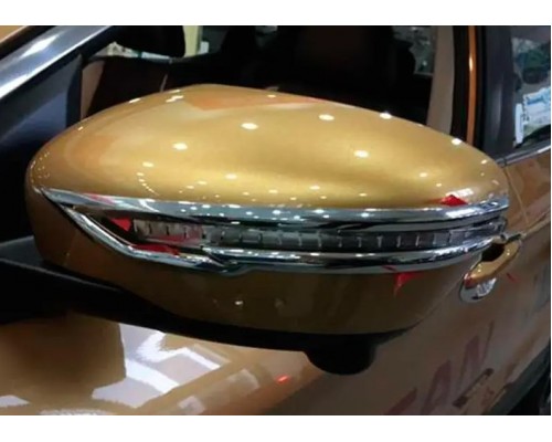 Полоски на зеркала Libao (2 шт, пласт) для Nissan Qashqai 2014-2021 - 81115-11