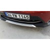 Накладка на передний бампер (2014-2017, нерж) OmsaLine - Итальянская нержавейка для Nissan Qashqai 2014+ - 57005-11