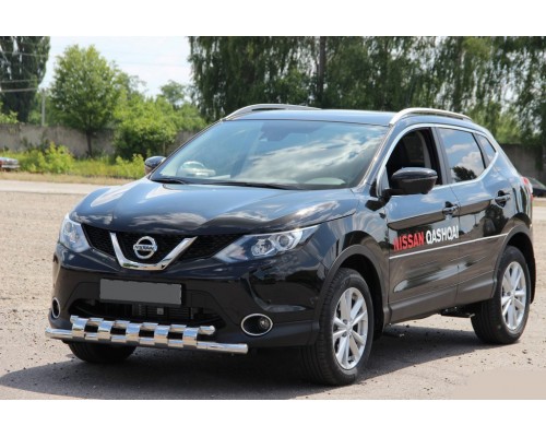Передній захист ST015 (нерж) для Nissan Qashqai 2014-2021
