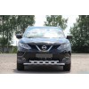 Передній захист ST015 (нерж) для Nissan Qashqai 2014-2021