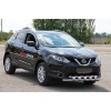 Передній захист ST015 (нерж) для Nissan Qashqai 2014-2021