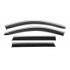 Ветровики с хромом Niken Luxury (4 шт) для Nissan Qashqai 2014-2021 гг