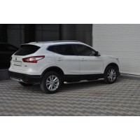 Бічні труби (2 шт., нерж.) для Nissan Qashqai 2014-2021
