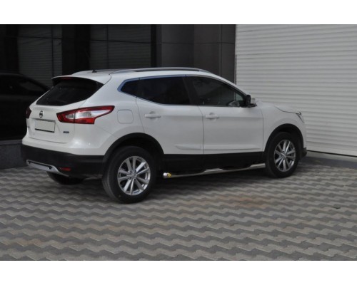 Бічні труби (2 шт., нерж.) для Nissan Qashqai 2014-2021