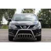 Кенгурятник WT002 (нерж) для Nissan Qashqai 2014-2021