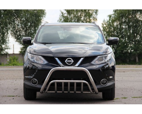 Кенгурятник WT002 (нерж) для Nissan Qashqai 2014-2021