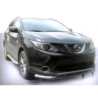 Передній захист ST014 (нерж) для Nissan Qashqai 2014-2021
