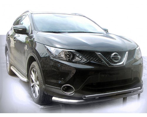 Передній захист ST014 (нерж) для Nissan Qashqai 2014-2021