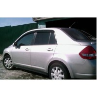 Ветровики SD (4 шт, HIC) для Nissan Tiida 2004-2011
