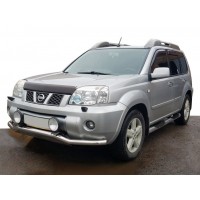 Передній захист ST007 (нерж) для Nissan X-trail T30 2002-2007