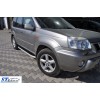 Боковые пороги Line (2 шт, алюм.) для Nissan X-trail T30 2002-2007 - 63371-11