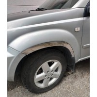 Накладки на арки (4 шт, нерж) для Nissan X-trail T30 2002-2007