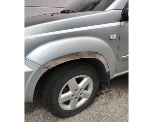 Накладки на арки (4 шт, нерж) для Nissan X-trail T30 2002-2007 - 79067-11