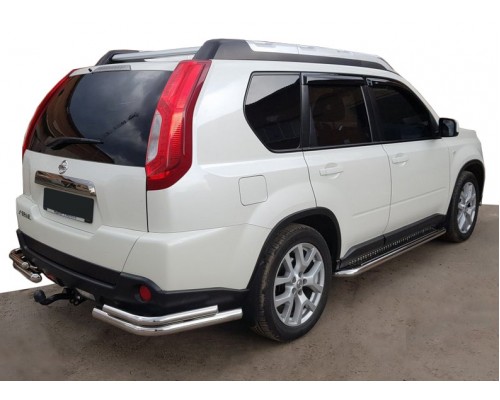 Задні кути AK003-Double (2 шт, нерж.) для Nissan X-trail T31 2007-2014 - 79564-11