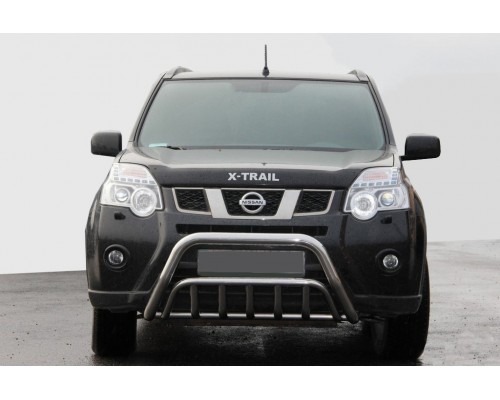 Передній захист WT002 (нерж) для Nissan X-trail T31 2007-2014