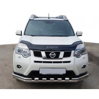Передній захист ST015 (нерж.) для Nissan X-trail T31 2007-2014
