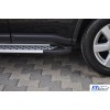 Боковые пороги Allmond Grey (2 шт, алюм.) для Nissan X-trail T31 2007-2014 - 66928-11