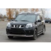 Передній захист ST014 (нерж) для Nissan X-trail T31 2007-2014