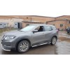 Бічні труби (2 шт, нерж) для Nissan X-trail T32/Rogue 2014+