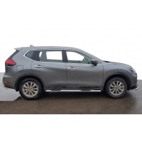 Бічні труби (2 шт, нерж) для Nissan X-trail T32/Rogue 2014+