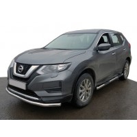 Передній захист ST008 (нерж) для Nissan X-trail T32/Rogue 2014+