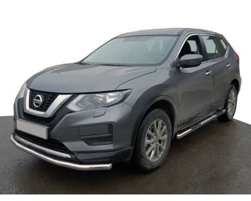 Передній захист ST008 (нерж) для Nissan X-trail T32/Rogue 2014+
