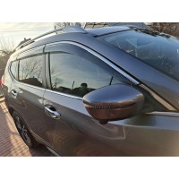 Ветровики с хромом Niken Luxury (6 шт) для Nissan X-trail T32/Rogue 2014-2021 гг