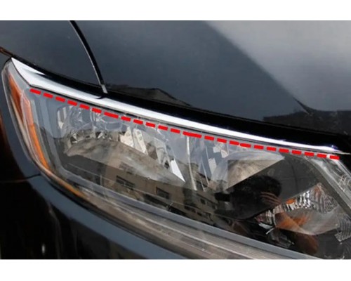 Накладки на фары Libao (2 шт, пласт) для Nissan X-trail T32 /Rogue 2014+ - 81128-11