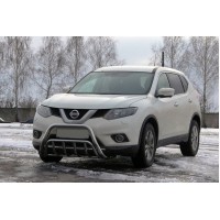 Кенгурятник WT002 (нерж) для Nissan X-trail T32/Rogue 2014+