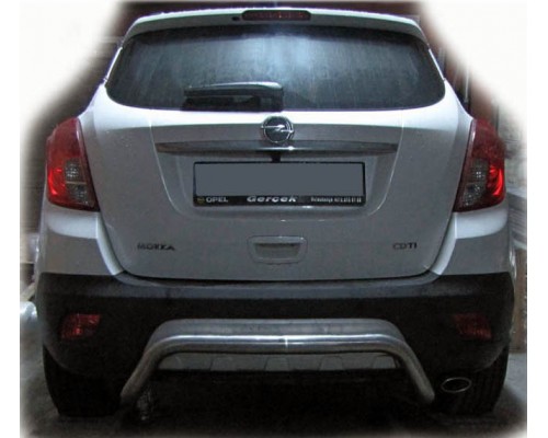 Задняя дуга AK007-2 (нерж.) для Opel Antara 2007+