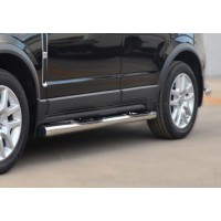 Боковые трубы (2 шт., нерж.) для Opel Antara 2007+