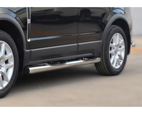 Боковые трубы (2 шт., нерж.) для Opel Antara 2007+