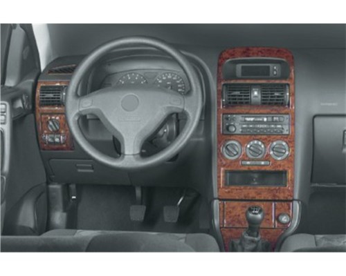 Накладки на панель Алюміній для Opel Astra G classic 1998-2012