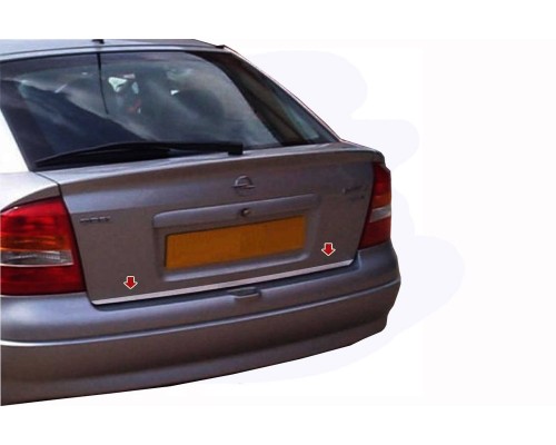 Кромка багажника (нерж) Carmos - Турецкая сталь для Opel Astra G classic 1998-2012 - 62376-11