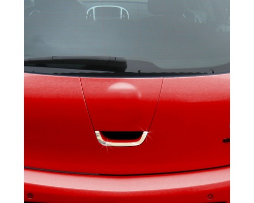 Накладка на заднюю ручку (нерж.) OmsaLine - Итальянская нержавейка для Opel Astra J 2010+ - 56283-11
