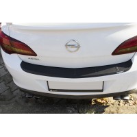 Накладка на задний бампер EuroCap (Sedan, ABS) для Opel Astra J 2010+