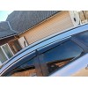 Ветровики с хром с полоской HB/SD (4 шт, Sunplex Chrome) для Opel Astra J 2010+ - 80726-11