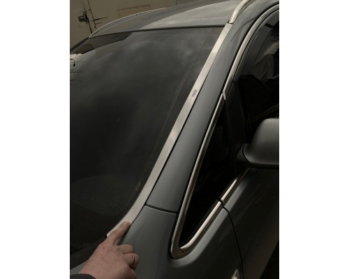 Окантовка лобового стекла (нерж) для Opel Astra J 2010+ - 57436-11