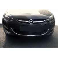 Накладка на передний бампер (нерж) для Opel Astra J 2010+