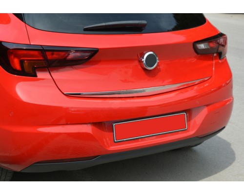 Нижній край кришки багажника (нерж) Хром для Opel Astra K 2016+ - 66429-11